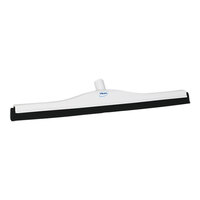 Vikan 77545 23 5/8" White Double Foam Floor Squeegee with Plastic Frame