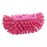 Vikan 70371 8 1/8" Pink Tank Brush Head with Stiff Bristles