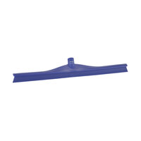 Vikan 71608 23 5/8" Purple Ultra-Hygienic Single Blade Rubber Floor Squeegee with Plastic Frame