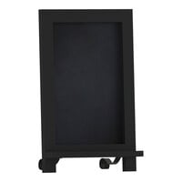 Flash Furniture Canterbury 9 1/2" x 14" Black Magnetic Tabletop Chalkboard with Metal Scrolled Legs