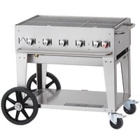 Crown Verity MCB-36 Natural Gas Portable Outdoor BBQ Grill / Charbroiler