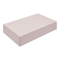 9 3/8" x 5 5/8" x 2" 2-Piece 2 lb. Pink Linen Candy Box - 250/Case