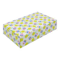 7 1/4" x 4 5/8" x 1 3/4" 1-Piece 1 1/2 lb. Egg and Daffodil Candy Box - 250/Case