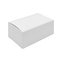 4 1/8" x 2 9/16" x 1 7/8" 1-Piece 1/4 lb. White Candy Box - 250/Case