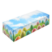 8 7/8" x 3 3/4" x 2 3/8" 1-Piece 2 lb. Eggs and Grass Easter Egg Candy Box - 250/Case