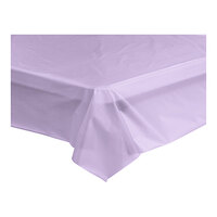 Choice 54 inch x 108 inch Lavender Plastic Table Cover - 12/Case