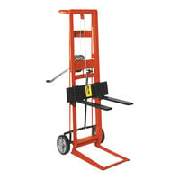 Wesco Industrial Products 750 lb. 2-Wheel Steel Winch Pedalift with 3" x 18" Forks and 40" Lift Height 260018