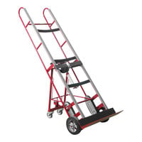 Wesco Industrial Products 60" 1,200 lb. Steel Appliance Hand Truck with 8" Mold-On Rubber Wheels and Auto-Rewind Ratchet 230017