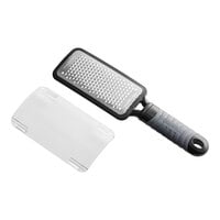 Microplane 10 3/4" x 3 3/8" Black Coarse Grater with Grip 444001