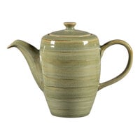 RAK Porcelain Rakstone Spot 11.85 oz. Emerald Porcelain Coffee Pot with Lid - 4/Case