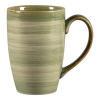 RAK Porcelain Rakstone Spot 10.15 oz. Emerald Porcelain Mug with Handle - 6/Case