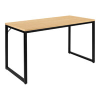 Flash Furniture Tiverton 47" Maple / Black Industrial Modern Office Desk