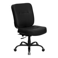 Flash Furniture Hercules Black LeatherSoft Big & Tall Rectangular High-Back Office Chair