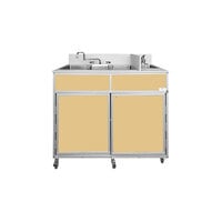 Monsam NS-004-MAPLE Maple Four Basin Portable Self-Contained Sink