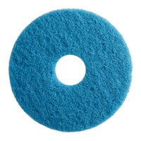 Lavex 13" Blue Cleaning Floor Machine Pad - 5/Case