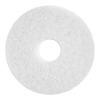Lavex 13" White Polishing Floor Machine Pad - 5/Case
