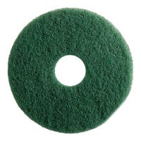 Lavex 13" Green Scrubbing Floor Machine Pad - 5/Case