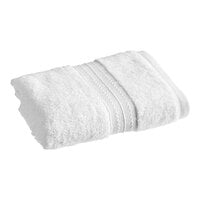 1888 Mills Naked Terry 16" x 32" White Combed Cotton / Modal Hand Towel 5.5 lb. - 72/Case