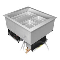 Hatco HCWBIX-2DA 32" x 27" x 26 9/16" Two Pan Remote Hot / Cold Drop-In Food Well - 120/240V, 3 Phase, 3000W