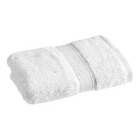 1888 Mills Magnificence 16" x 32" White 100% Pima Cotton Hand Towel 6 lb. - 96/Case