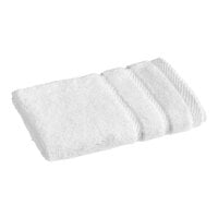 1888 Mills Naked Terry 13" x 13" White Combed Cotton / Modal Washcloth 1.75 lb. - 120/Case