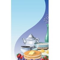 Choice 8 1/2" x 11" Menu Paper - Breakfast Themed Table Setting Design Cover - 100/Pack
