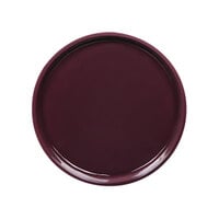 Elite Global Solutions Maya 7" Purple Reactive Glaze Coupe Melamine Plate - 6/Case