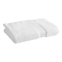 1888 Mills Sweet South 27" x 54" White 100% Long Staple Cotton Bath Towel 15 lb. - 48/Case