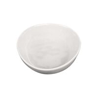 Elite Global Solutions Maya 10 oz. Cream Reactive Glaze Irregular Round Melamine Bowl - 6/Case