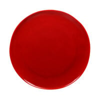 Elite Global Solutions Maya 9" Red Reactive Glaze Round Melamine Plate - 6/Case