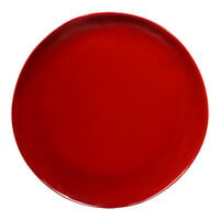 Elite Global Solutions Maya 11 1/4" Red Reactive Glaze Round Melamine Plate - 6/Case