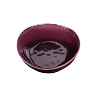 Elite Global Solutions Maya 17 oz. Purple Reactive Glaze Irregular Round Melamine Bowl - 6/Case