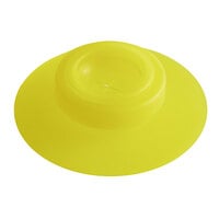 San Jamar 8573MV Yellow Medium Viscosity Valve for EZ-KLEEN® Sauce Bottles - 6/Pack