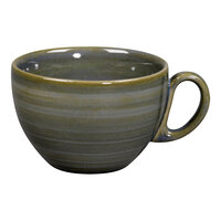 RAK Porcelain Rakstone Spot 9.45 oz. Jade Porcelain Coffee Cup - 12/Case