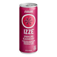 Izze Blackberry Sparkling Juice Drink 8.4 fl. oz. Can - 24/Case