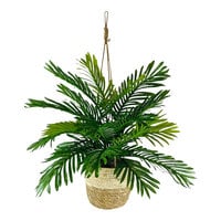 LCG Sales 30" Artificial Phoenix Palm in 2-Tone Hanging Basket