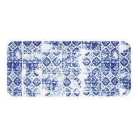 Dudson Maker's Porto 13 5/8 x 6 1/4" Blue Rectangular China Plate by Arc Cardinal - 6/Case