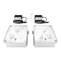 Ape Labs Maxi 2.0 Cream Wireless Battery-Operated LED Lights with 29 Color Presets, 2 Chargers, and Remote - 2/Set