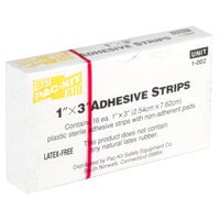 Medique 60075 Medi-First 1" x 3" Adhesive Bandage Strip - 16/Box
