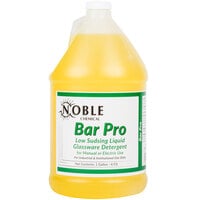 Noble Chemical Bar Pro 1 Gallon / 128 oz. Concentrated Low Sudsing Manual Glass Washer Detergent