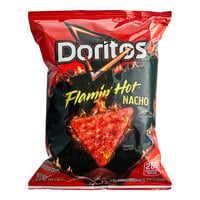 Doritos Flamin' Hot Nacho Cheese Flavored Tortilla Chips 1.75 oz. - 64/Case