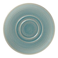 RAK Porcelain Rakstone Spot 5 15/16" Sapphire Porcelain Coffee Cup Saucer - 12/Case