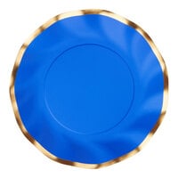 Sophistiplate 8" Everyday Blue Wavy Paper Salad Plate - 96/Case