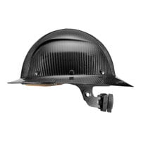 Lift Safety Dax Gloss Black Carbon Fiber Full Brim Hard Hat HDC-15KG