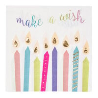 Sophistiplate Birthday Candles Paper Lunch Napkin - 192/Case