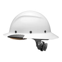 Lift Safety Dax Gloss White Fiber Resin Full Brim Hard Hat HDF-15WG