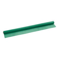 Choice 40 inch x 100' Hunter Green Plastic Table Cover Roll - 4/Case