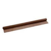 Choice 40 inch x 100' Chocolate Plastic Table Cover Roll - 4/Case