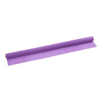 Choice 40 inch x 100' Purple Plastic Table Cover Roll - 4/Case