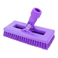 Carlisle Sparta 3638831EC68 8" Purple Swivel Scrub Brush